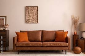 brown sofa beige carpet l