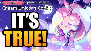 ITS TRUE! Cream Unicorn Cookie is coming to Cookie Run Kingdom!! - YouTube