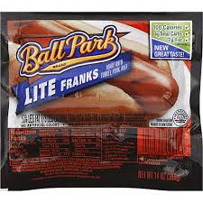 ball park franks lite hot dogs