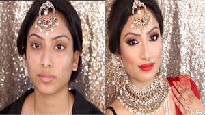 indian bridal full face makeup tutorial