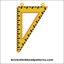 Brick Stitch Bead Patterns Journal Square Edge Ruler