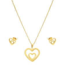 9708ist love gold jewelry set imono