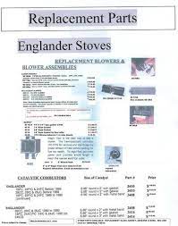 Englander Stove Parts