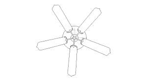 autocad drawing ceiling fan old