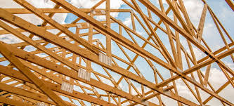 roof truss with stick framing