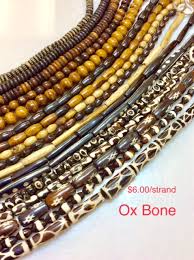 african style ox bone beads with