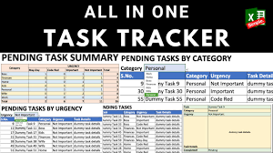 set up your excel task tracker in