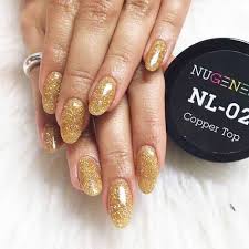 Shimmery Copper Nail Color Dip Powder By Nugenesis Nails