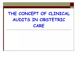 clinical audits in obstetric care
