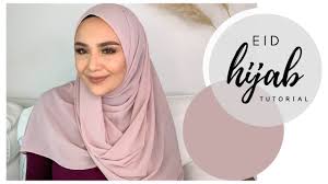 beautiful simple hijab tutorial for eid