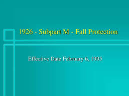 ppt 1926 subpart m fall