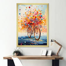 Bicycle Framed Canvas Art Print