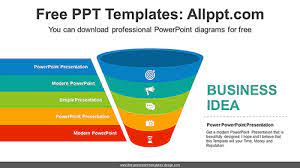 Funnel Powerpoint Template Free gambar png