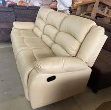 leather beige sofa set for home