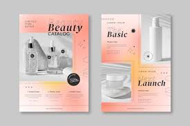 beauty catalogue vectors