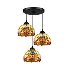 Kitchen Stained Glass Island Lighting Fixture Tiffany Pendant Ceiling Light Ebay
