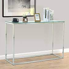 console table modern narrow glass