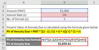 present value of annuity due formula