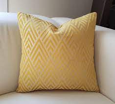 yellow throw pillows