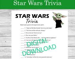 The young jedi knight, anakin skywalker, becomes who in star wars? Star Wars Trivia Etsy