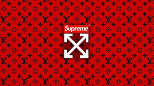 lv x off white lv supreme hd wallpaper