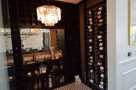 A Beautiful Glass Wine Cellar In An