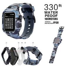 Apple watch bands wear it with pride. For Apple Watch Series 6 5 4 3 Case 42 44mm Camouflage Silicone Band Sport Strap Ebay