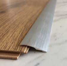 brushed aluminium door floor bar edge