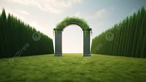 virtual design of a grand arch gate on