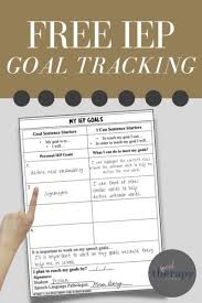 iep goals data tracking for progress