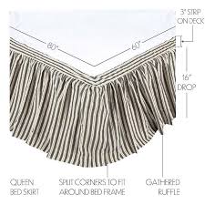 ashmont queen bed skirt 60x80x16 23363