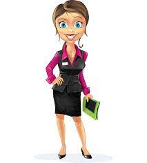business woman cartoon vector character