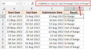 given dates in excel easy formula