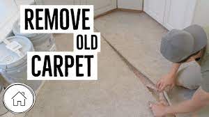 diy how to remove carpet the easy way