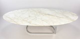 Mid Century Marble Coffee Table By