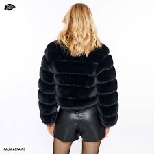 Faux Fur Cropped Jacket Kate