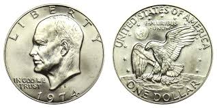 1974 S Eisenhower Dollar Silver Clad Coin Value Prices