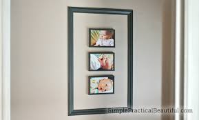 A Collage Frame Of Baby Photos And The