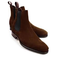 Chelsea suede brown boots for men. Handmade Chelsea Brown Suede Boots Ankle High Two Tone Leather Stylish Boots Men Handmade Ankleboots Boots Brown Suede Boots Leather Boots Men