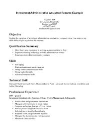 Objective For Resumes General Resume Examples Of Administrative