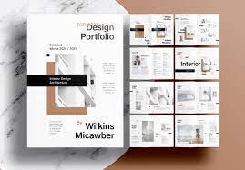 free indesign interior portfolio layout