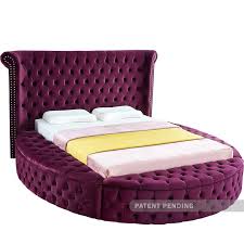 Meridian Furniture Luxus Purple Velvet