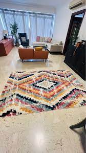 ivory carpet with multi color