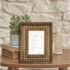 4 X6 Open Weave Rattan And Wood Frame Brown Opalhouse Target Frames On Wall Wood Frame Frame