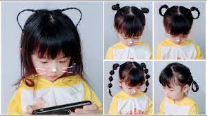 5 Kiểu Cột Tóc Dễ Thương Cho Bé Gái Mầm Non- Cute Little Girl's Hairstyle  Tutorials - YouTube