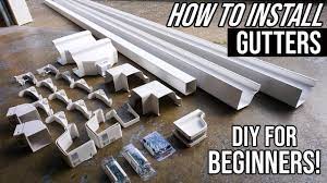 How To Install Gutters For Beginners! Easy DIY Home Project! - YouTube