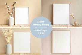 frame mockup bundle minimalist frame