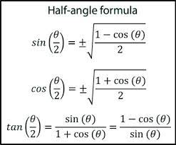 Double Angle And Half Angle Formulas