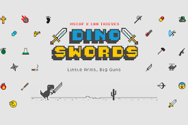 The goal of this action game is to keep a dinosaur running for as long as possible while he comes across various hazards in a dangerous desert. Google S Dinosaur Browser Game Gets A Dope Mod That Includes Double Swords The Verge