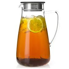 flask glass iced tea pitcher iced tea
